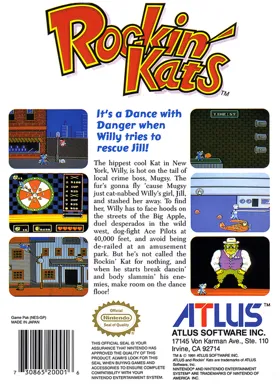 Rockin' Kats (USA) box cover back